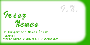 irisz nemes business card